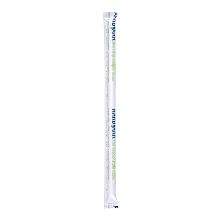Aardvark 7.75" White Wrapped Giant Paper Straws 2400 PK 61500211